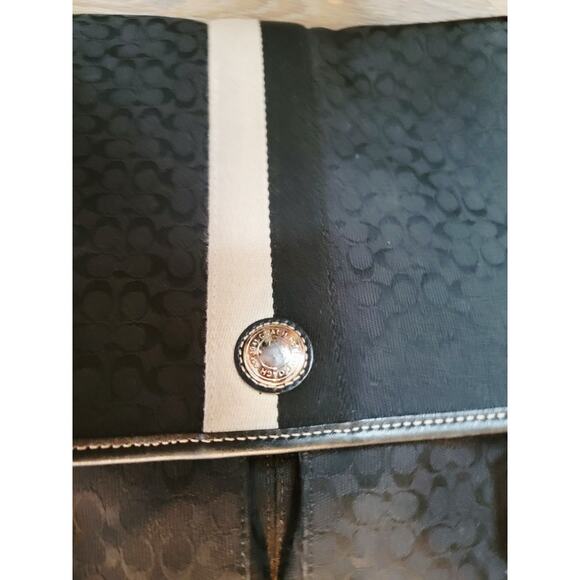 VTG‎ 90s Coach Signature Canvas Crossbody Bag Laptop Work Messenger Tote - Picture 6 of 14